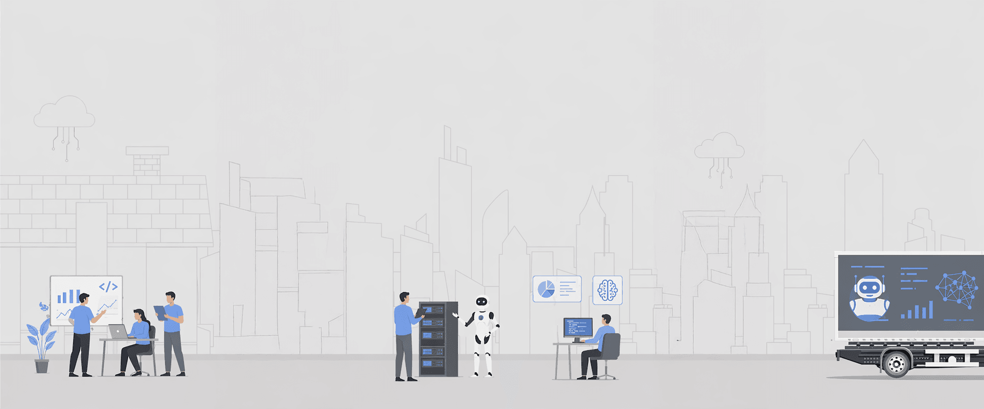 Technology solutions background